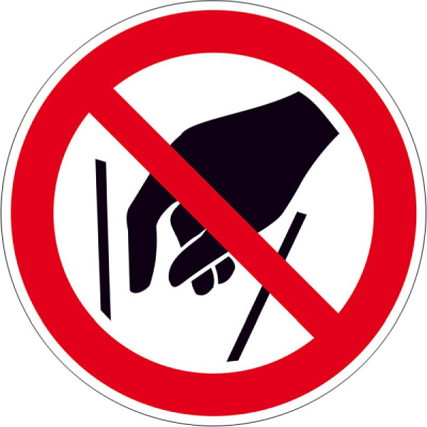 Stein HGS Verbotsschild, Hineinfassen verboten, 50mm / Folie, 500er-Rolle, 31.a6230