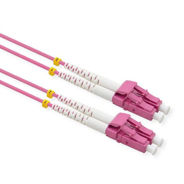 VALUE LWL-Kabel 50/125µm OM4, LC/LC, Low-Loss-Stecker, violett, 20 m, 21.99.8837