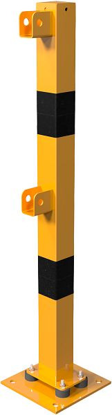 Schake Standpfosten elastisch, neigbar mit Ober- und Knieholm, Endpfosten für Ober- und Knieholm, 4270NPBG