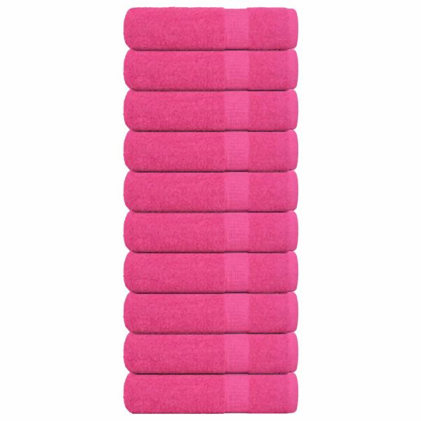 vidaXL Handtücher 10 Stück Rosa 50x100 cm 360 g/m² 100% Baumwolle, 137048