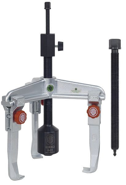 KUKKO 3-armiger Universal Abzieher mit schnellverstellbaren Haken und Hydraulikspindel, Spannweite außen: 160 mm, 30-2+B