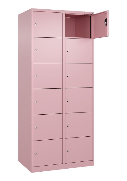C+P Schließfachschrank Evolo PLUS, 12 Fächer, 1850x800x500mm, 3015/3015, 049000-226 S10024