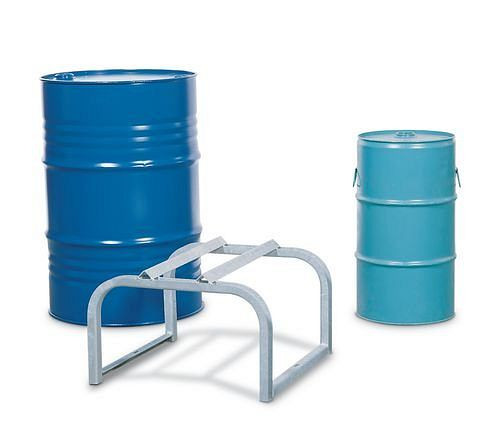 DENIOS Fassbock für 1 Fass à 50 / 60 oder 200 Liter, verzinkt, 114524