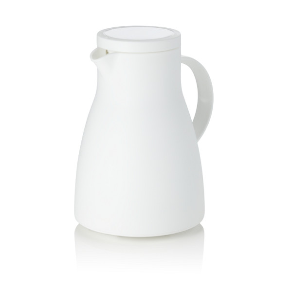 WAS Isolierkanne, 1 L, Ø 14,5 cm, Höhe 22 cm, weiß, Polypropylen, 3815100