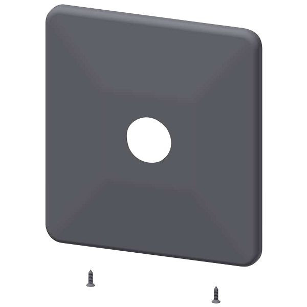 KWC Edelstahlabdeckplatte, 205x225 mm, Bohrung für Druckknopf, 2000104897