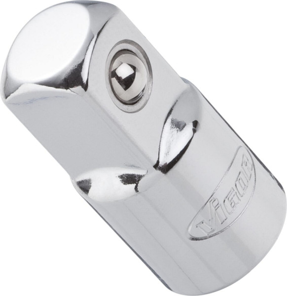 VIGOR Adapter, Vierkant hohl 6,3 mm (1/4 Zoll), Vierkant massiv 10 mm (3/8 Zoll), 26 mm, V2014