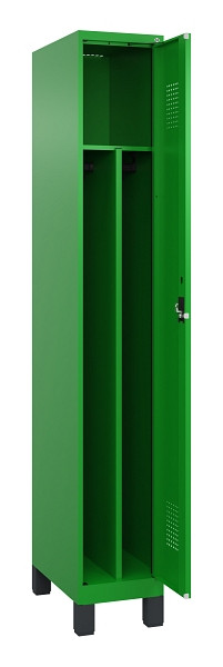 C+P Spind Evolo PLUS, mit Füßen, 1 Abteil, 1950x300x500mm, 6037/6037, Verschluss Zylinderschloss, 049010-10F S10053