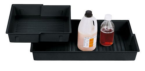 DENIOS Kunststoff-Polyethylen (PE) Einlegewanne für Bodenwanne Chemikalienschrank Comfort, Typ B, 207333