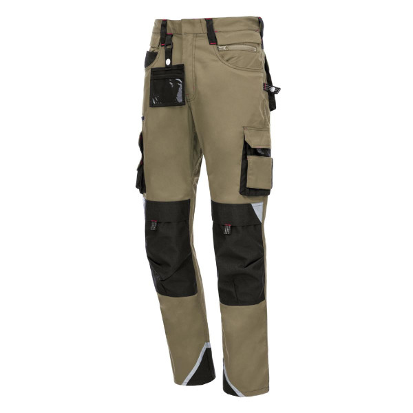 NITRAS MOTION TEX PRO FX, Arbeitshose, lang, Größe: 106, Farbe: khaki, VE: 10 Stück, 7715-106