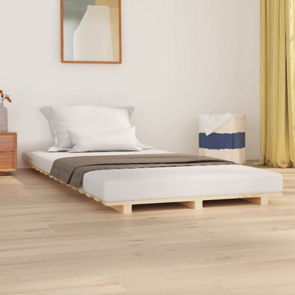vidaXL Massivholzbett 75x190 cm Kiefer, 824593, 8720845683115