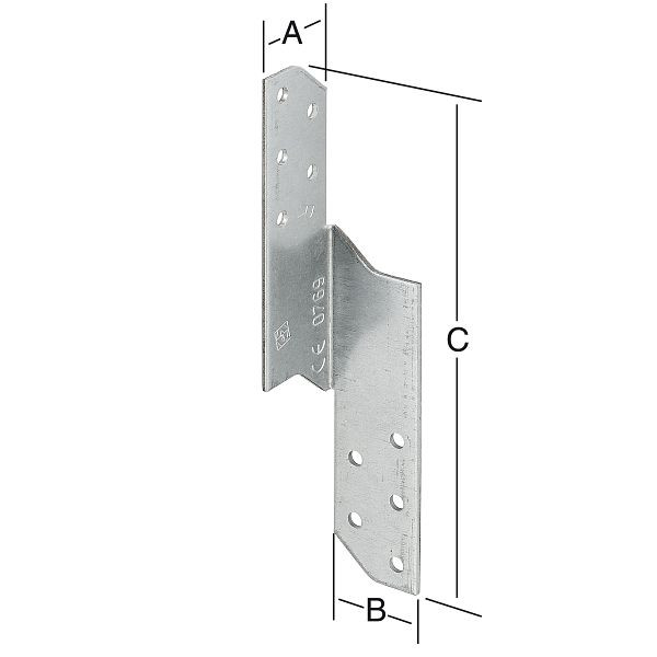 Vormann Sparrenpfettenanker 30 x 170 links sendzimir verzinkt, VE: 50 Stück, 070947000