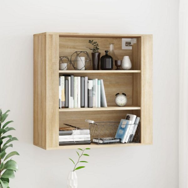 vidaXL Wandschrank Sonoma-Eiche 80x33x80 cm Holzwerkstoff, 816595