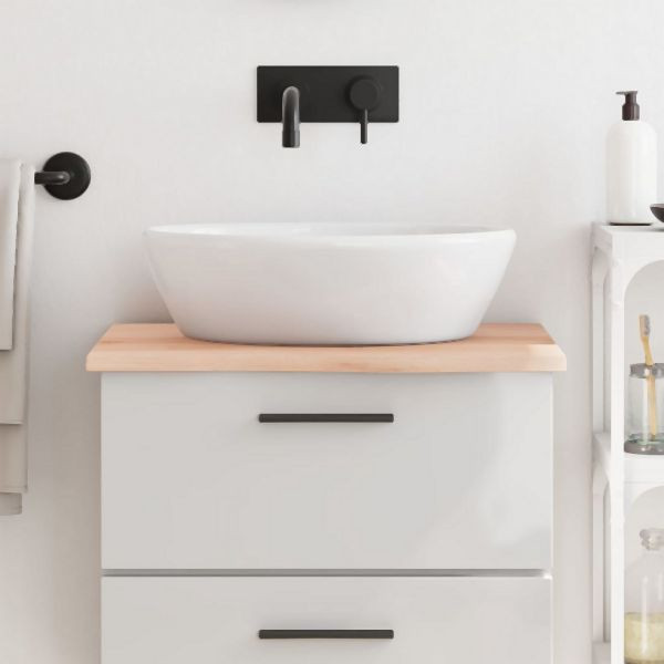 vidaXL Waschtischplatte 60x60x2 cm Massivholz Unbehandelt, 3156014
