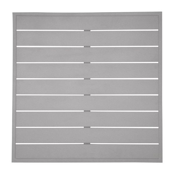Bolero hellgraue quadratische Aluminium Tischplatte 700mm, FW598