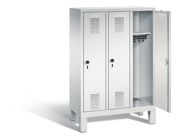 C+P Kindergarten-Spind Evolo, H1350xB900xT300mm, Farbe: Lichtgrau, 480103-30 S10037