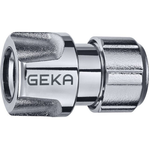 GEKA plus Schlauchstück Stecksystem 1/2"-13mm Messing Chrom, VE: 5 Stück, 46.0801.8