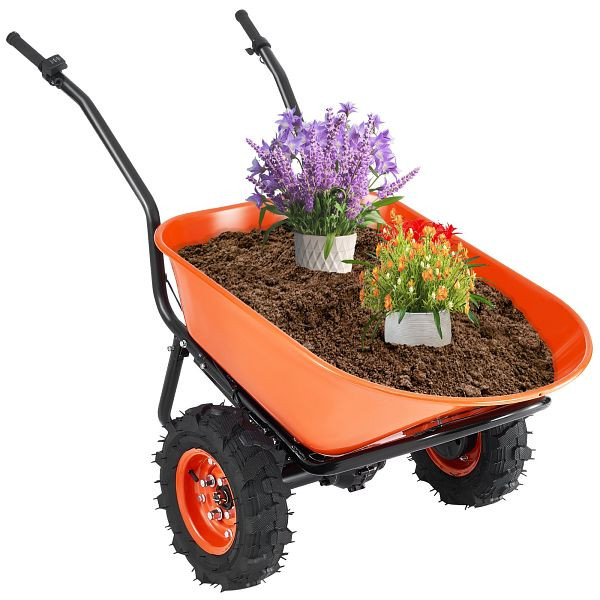VEVOR Schubkarre Transportkarre Bauschubkarre Schiebkarre, 260kg 167x76x78cm, DDL2LHYTC2JLJVUC6V2