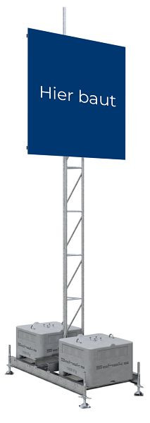 Schake Aufstellvorrichtung für Werbetafel 2x2m, 353320-SET