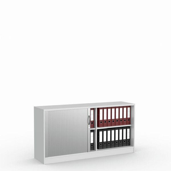 Deskin Rollladenschrank MULTI M, Dekor lichtgrau, B 1600 x H 805 x T 420 mm, 273412