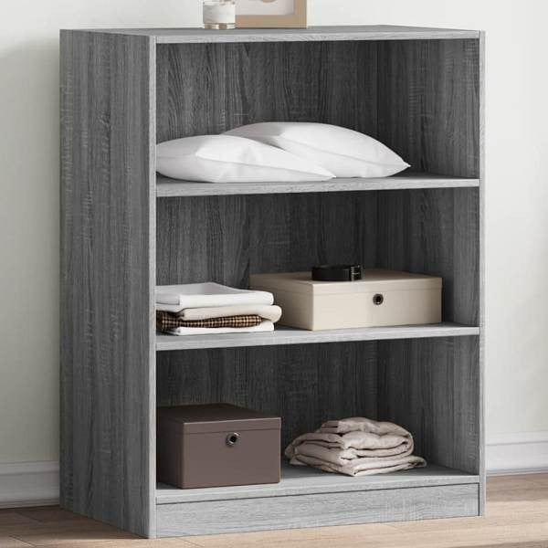vidaXL Kleiderschrank Grau Sonoma 77x48x102 cm Holzwerkstoff, 840826