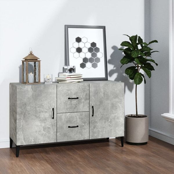 vidaXL Sideboard Betongrau 100x36x60 cm Holzwerkstoff, 812523