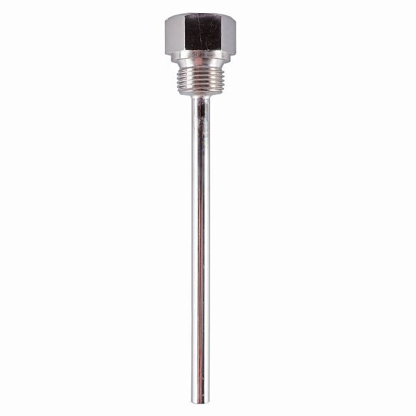 JUMO Schutzhülse zum Einschrauben, Einbaulänge 150 mm, Messing, Innendurchmesser: 6,5 mm, 60694007