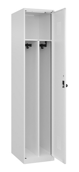 C+P Spind Evolo PLUS, 1 Abteil, 1850x400x500mm, 9016/9016, Verschluss Drehriegel, 049000-12F S10020