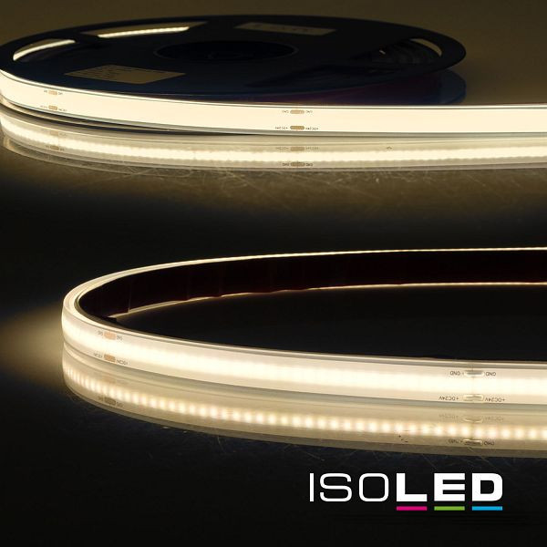 ISOLED LED AQUA COB930 Linear Flexband, 24V DC, 8W, IP68, 3000K, 5m Rolle, 480 LED/m, 115779