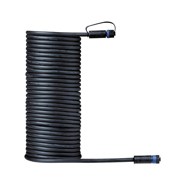 PAULMANN Verbindungskabel Plug+Shine schwarz 2x1,5qmm, Länge 10 m, 144529