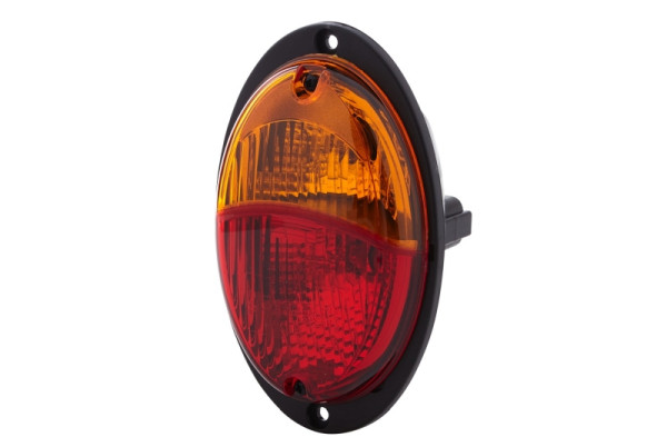HELLA Heckleuchte, Agroluna, Glühlampe, 24/12V, Einbau/Anbau/geschraubt, ECE, Lichtscheibenfarbe: rot/gelb, links/rechts, 2SD 343 130-337