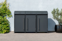 Produktbild von Westmann Mülltonnenbox Moderna 3, 3x 240 L, Anthrazit, 83x211x135cm, WMJGBAC214A-3 Westmann Mülltonnenbox Moderna 3, 3x 240 L, Anthrazit, 83x211x135cm, WMJGBAC214A-3