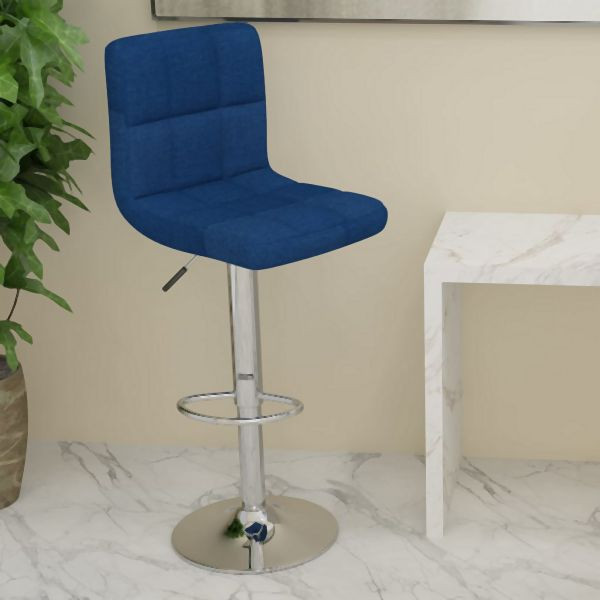 vidaXL Barhocker Blau Stoff, für Glas Wein, Happen Essen, 334233