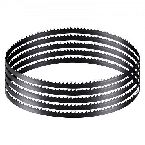 VEVOR Bandsägeblatt, 1511x6,5x0,35mm, 6 ZpZ, gehärtete Zähne (15 HRC), SK5-Stahl, 6,35 mm Breite, für Holzbearbeitung, 1 Set, JT1JT60INCH0TCZ6C001V0