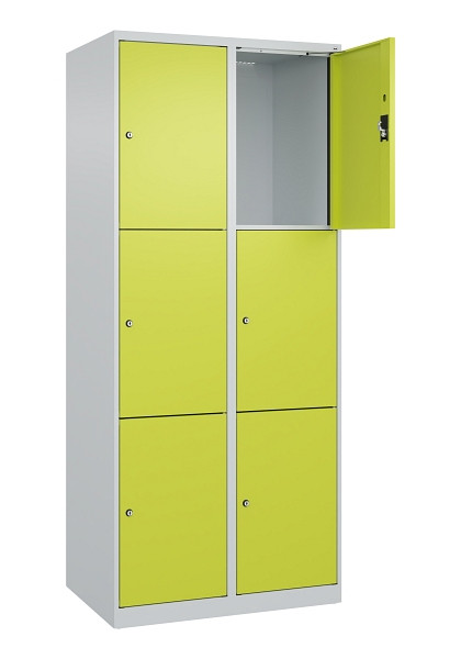 C+P Schließfachschrank Evolo PLUS, 6 Fächer, 1850x800x500mm, 7035/0024, 049000-223 S10015