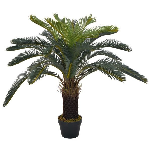 vidaXL Künstliche Pflanze Cycas-Palme mit Topf Grün 90 cm, 280185