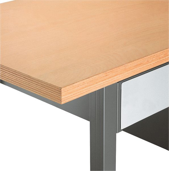 Kraftwerk Werkbankplatte 2000x700 mm, Buche Multiplex 40 mm, 32 KG, 135.200.001