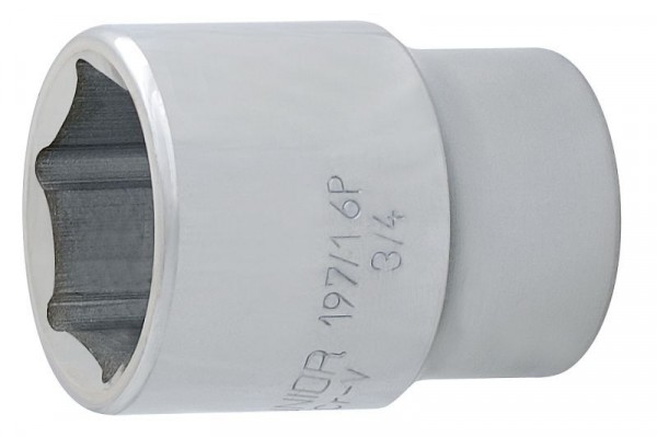 Unior Sechskant-Steckschlüssel mit Innenvierkant-Antrieb 3/4", 50 mm, 602736
