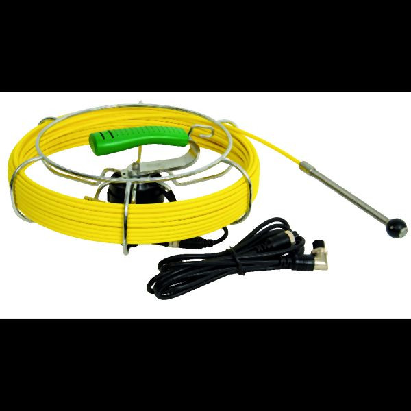 BRINKO Kamerakopf-Set Ø 12 mm, Länge 20 m, Kamerasonde für Inspektionskamera, 3750/20