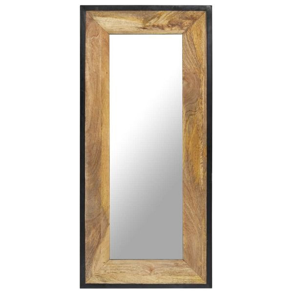 vidaXL Spiegel 110x50 cm Mango Massivholz, 321631, 8720286105238