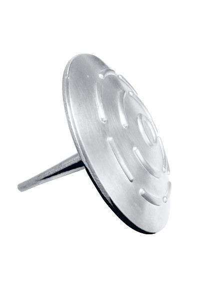 Schake Alumarkierungsnagel, Ø 100 mm, zum Aufkleben mit Schaft zum Einschlagen angespitzt, ohne Reflexlinsen, 39130