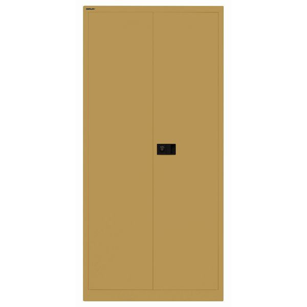 Bisley Flügeltürenschrank UNIVERSAL, 4 Fachböden für 5 Ordnerhöhen, Breite 914 mm, Tiefe 400, 682 dijon, Belastbarkeit: 80kg je Fachboden, E782A04G682
