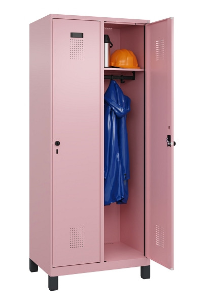 C+P Spind Evolo PLUS, mit Füßen, 2 Abteile, 1950x800x500mm, 3015/3015, Verschluss Drehriegel, Ablageböden 2, 049010-22 S10024