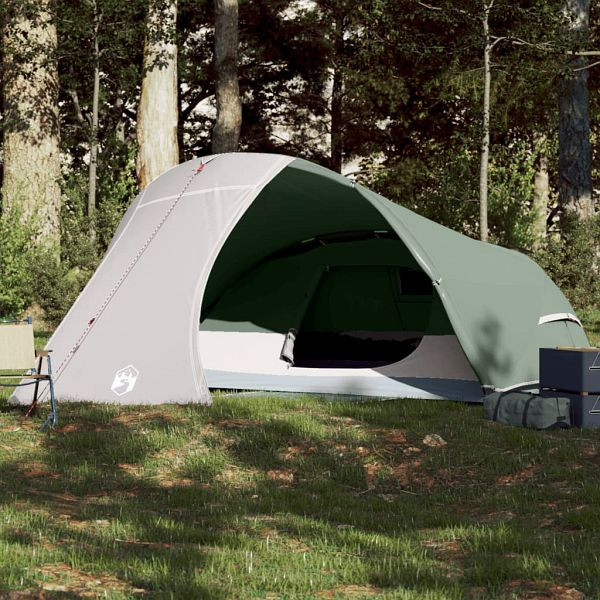 vidaXL Kuppel-Campingzelt 4 Personen Grün Wasserdicht, 94727