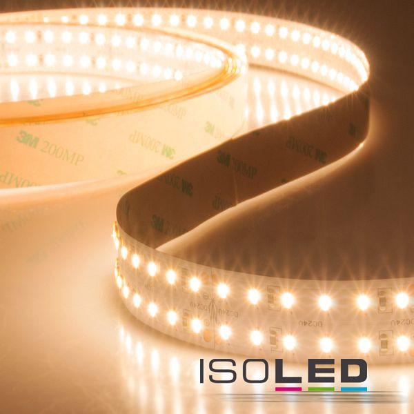 ISOLED LED CRI930 Flexband, 24V DC, 30W, zweireihig, IP20, 3000K, 5m Rolle, 240 LED/m, 112310