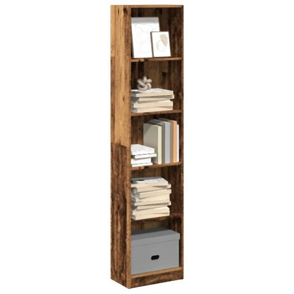vidaXL Bücherregal Altholz-Optik 40x24x176 cm Holzwerkstoff, 857799
