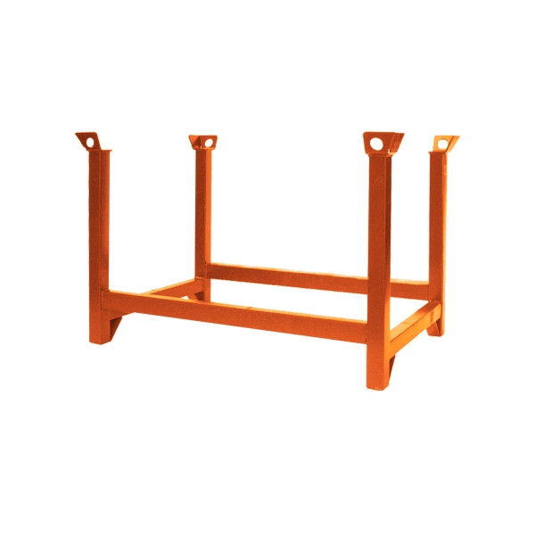 Eichinger Industrie Stapelpalette, 1500 kg, LxBxH 1200x1000x750 mm, reinorange, 13140900001111