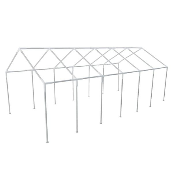 vidaXL Stahlrahmen für Partyzelt 12 x 6 m, Material: Stahl, 41678