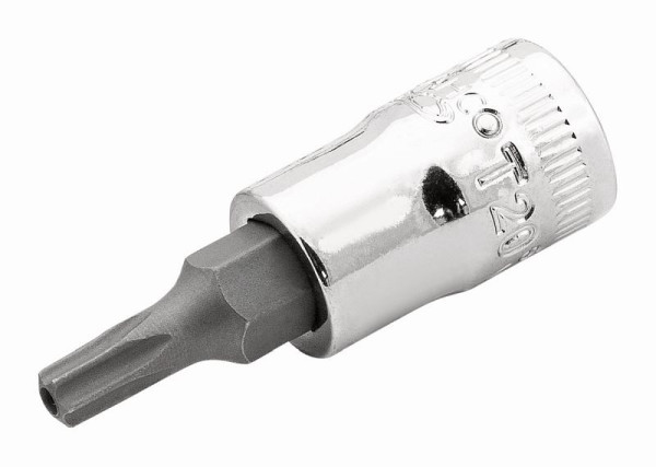 Bahco 1/4" Schraubendreher-Einsatz für TORX®-Schrauben mit Stift, TR-10, SB-Verpackung, SB6709TORX-R-T10