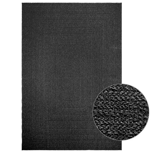 vidaXL Teppich ZIZUR Anthrazit 200x290cm Jute-Optik Indoor und Outdoor, 4010338