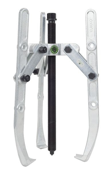 KUKKO 3-armiger Kombi-Abzieher mit schwenkbaren Haken und verstellbarer Spanntiefe, Spannweite außen: 200 mm, 207-01